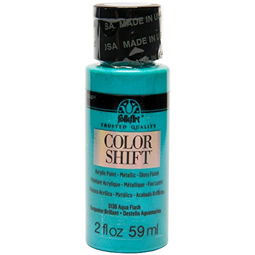 Product Cover FolkArt Color Shift Acrylic Paint in Assorted Colors (2 ounce), 5130 Aqua Flash