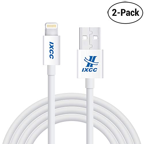 Product Cover [2Pack] Long iPhone Charger Cable, iXCC 10 Feet Lightning Charge Cable for iPhone Xs Max/XR/X/SE/5/5s/6/6s/6s Plus/7/7 Plus/iPad Mini/Air/Pro [Apple MFi Certified]