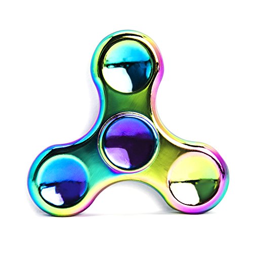 Product Cover MAGTIMES Rainbow Anti-Anxiety Fidget Spinner [Metal Fidget Spinner] Figit Hand Toy for Relieving Boredom ADHD, Anxiety