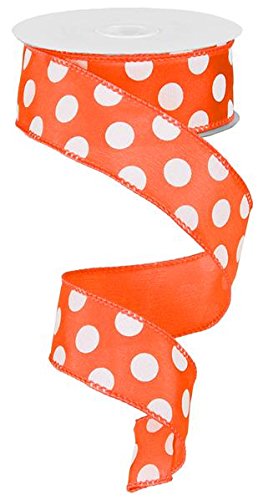 Product Cover Polka Dot Wired Edge Ribbon (1.5