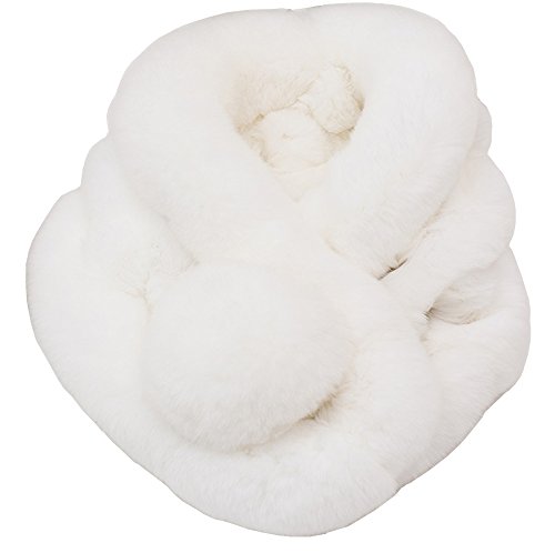 Product Cover LUXEHOME Winter Warm Women's Fashionable Premium Rabbit Fur Scarves