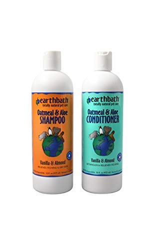 Product Cover Earthbath Oatmeal & Aloe Shampoo / Conditioner Bundle (Vanilla & Almond) - (1) 16 OZ Shampoo, (1) 16 OZ Conditioner