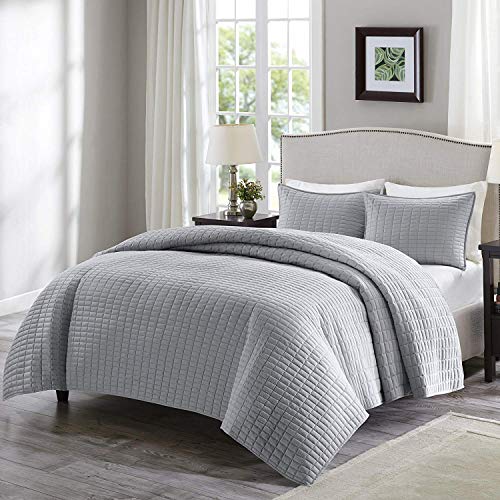 Product Cover Comfort Spaces Kienna Quilt Coverlet Bedspread Ultra Soft Hypoallergenic All Season Lightweight Filling Stitched Bedding Set, Twin/Twin XL 66