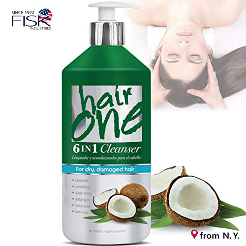 Product Cover Hair One 4138ho Hair One 6-in-1 Cleanser Coconut Oil, 33.8 Fluid Ounce