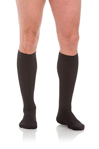 Product Cover Jomi Compression Socks Men's Collection, 30-40mmHg Microfiber 302 (Large, Black)