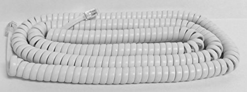 Product Cover The VoIP Lounge Replacement 25 Foot Long White Handset Curly Cord for AT&T Phone