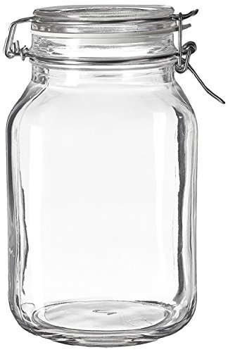Product Cover Bormioli Rocco Fido Clear Glass Jar with 85 mm Gasket, 2 Liter
