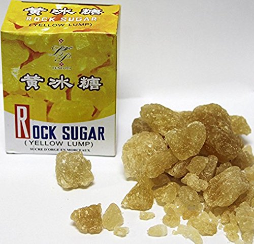 Product Cover 黄冰糖 Lung Po Rock crystals Candy Sugar (Yellow Lump Raw Cane Sugar) 16oz