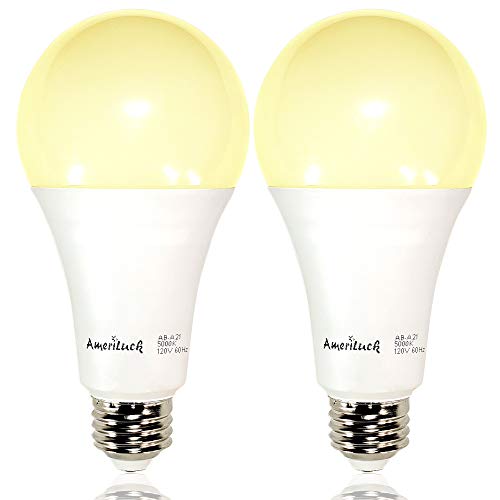 Product Cover AmeriLuck 50/100/150W Equiv. A21 LED 3-Way Light Bulb 2200 Lumens 2700K Soft White (2 Pack)
