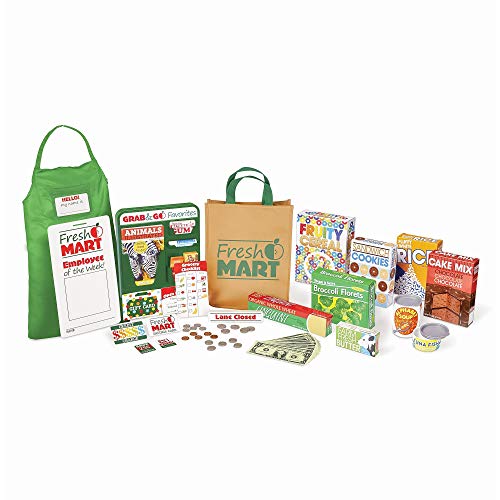 Product Cover Melissa & Doug Fresh Mart Grocery Store Companion Collection (Play Sets & Kitchens, Great Gift for Girls and Boys - Best for 3, 4, 5 Year Olds and Up)