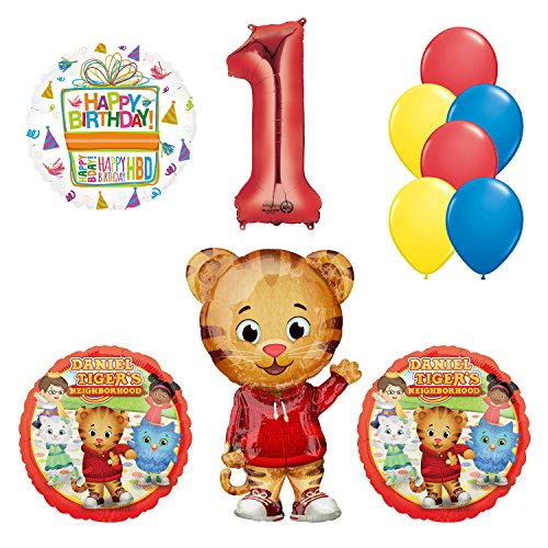 Product Cover Mayflower Products Daniel Tiger Neighborhood 1st Birthday Party Supplies and Balloon Decorations AMZKIT741