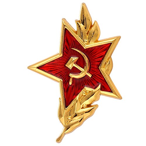Product Cover Gudeke Soviet CCCP Red Star Sickle Hammer Symbol Emblem Lapel Pin Badge