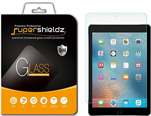 Product Cover Supershieldz for Apple iPad Pro 12.9 inch (2015 and 2017 Model) Screen Protector, (Tempered Glass) Anti Scratch, Bubble Free
