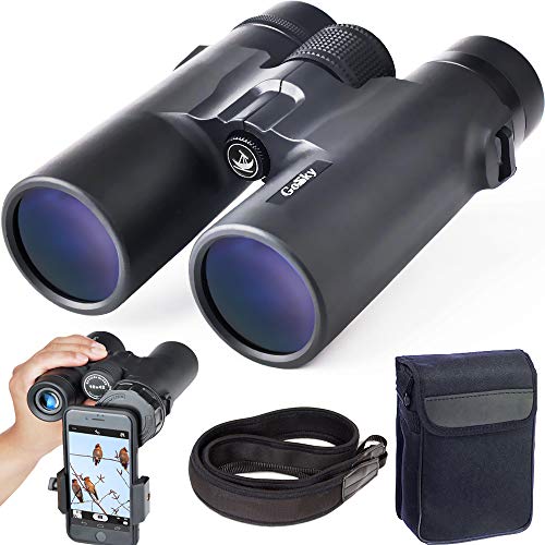 Product Cover Gosky 10x42 Roof Prism Binoculars for Adults, HD Professional Binoculars for Bird Watching Travel Stargazing Hunting Concerts Sports-BAK4 Prism FMC Lens-with Phone Mount Strap Carrying Bag
