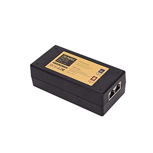 Product Cover SUNBA High Power Gigabit 65W Single Port Long Distance Transmission 802at/af Compliant PoE+ Injector for IP Cameras