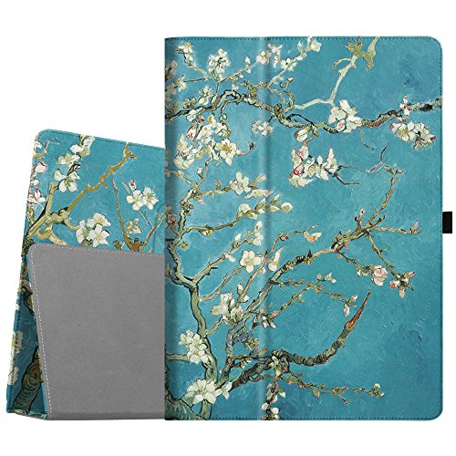 Product Cover Fintie Folio Case for iPad Pro 12.9 (2nd Gen) 2017 / iPad Pro 12.9 (1st Gen) 2015 - [Corner Protection] Premium PU Leather Smart Stand Protective Cover with Auto Sleep/Wake (Blossom)