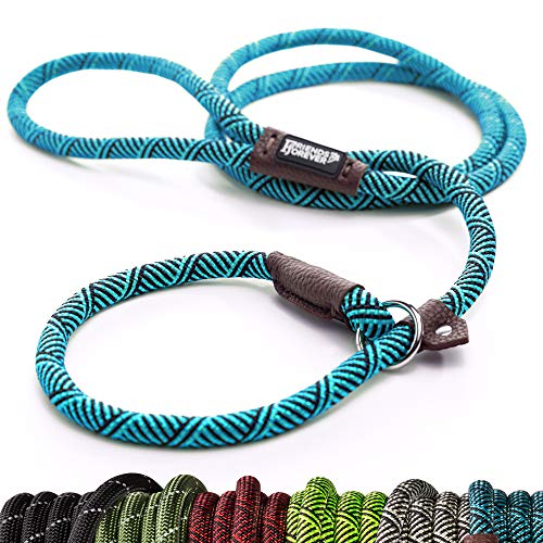 Product Cover Friends Forever Extremely Durable Dog Rope Leash, Premium Quality Mountain Climbing Rope Lead, Strong, Sturdy Comfortable Leash Supports The Strongest Pulling Large Medium Dogs 6 feet, Blue