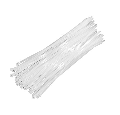 Product Cover HOTUN 100 Pcs Reusable Releasable Adjustable Nylon Cable Zip Ties(12 Inch,White)