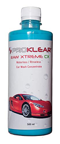 Product Cover PROKLEAR Waterless Dry Car Wash 500ml Concentrate RAW Xtreme CX Carnauba Wax Rinseless/Waterless Auto Wash Concentrate - 100 Washes Makes 50 liters