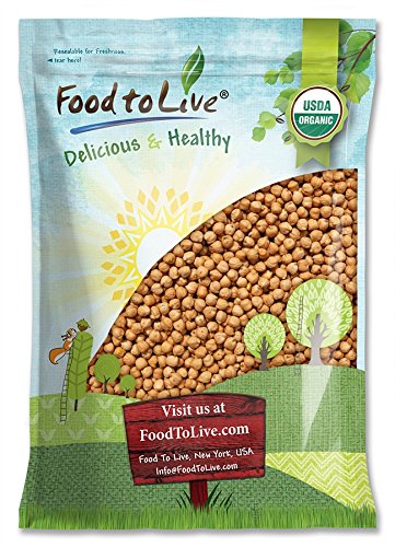 Product Cover Organic Garbanzo Beans / Dried Chickpeas by by Food to Live (Non-GMO, Kosher, Raw, Sproutable, Bulk) - 5 Pounds