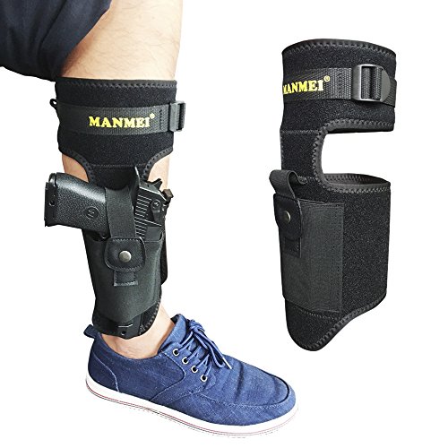 Product Cover UPGRADED Ankle Gun Holster Leg Concealed Carry Tactical Pistol Handgun Magazine Pouch Fit Glock 17 19 43 27 42 26 36 Sig 290 P238 Sr40c Taurus lc9s Bodyguard 380 Ruger SP101 LCP LC9 M-1911 IWB Special