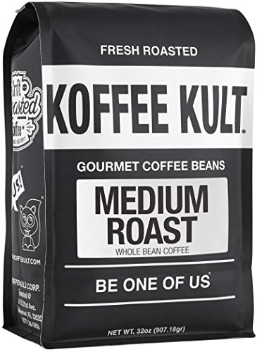 Product Cover Koffee Kult - Medium Roast Coffee Beans Artisan Small Batch Direct Ship From Roaster, 32oz
