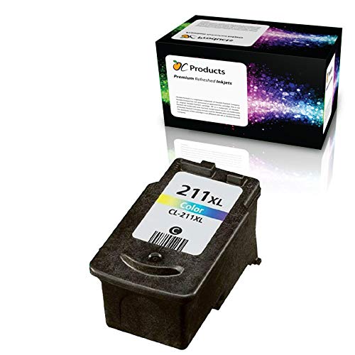 Product Cover OCProducts Remanufactured Canon CL-211XL Ink Cartridge Replacement for Canon MX320 MX420 MX340 iP2700 MP495 MP490 Printers (1 Color)