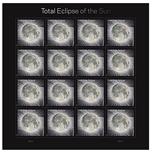 Product Cover USPS Total Eclipse of the Sun Forever Stamps Sheet of 16 - New 2017 Release