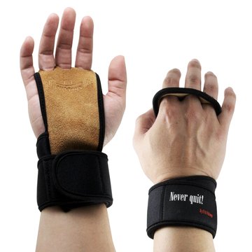 Product Cover Gymnastics Grips - Gloves for Crossfit - Workout Gloves with Wrist Wraps - Weight Lifting Gloves - Gym Gloves for Pull Up - Fitness Hand Grips - Calisthenics Equipment -Fits Men, Women, Girls, Boys