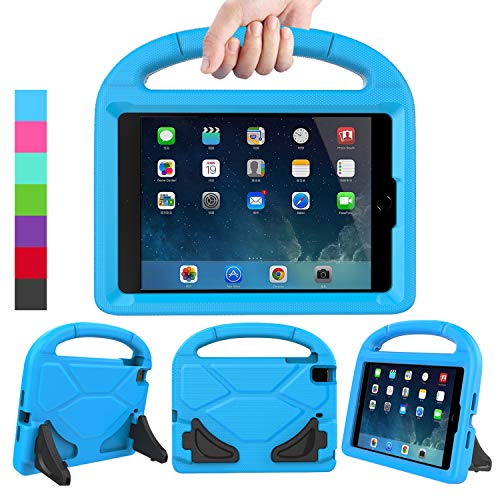 Product Cover LEDNICEKER Kids Case for iPad Mini 1 2 3 4 5 - Light Weight Shock Proof Handle Friendly Convertible Stand Kids Case for iPad Mini, Mini 5 (2019), Mini 4, iPad Mini 3rd Generation, Mini 2 Tablet - Blue