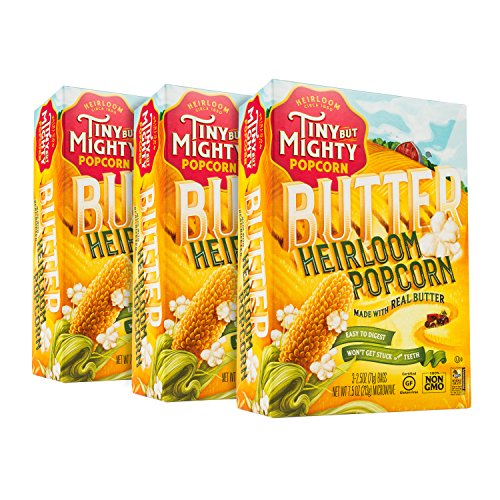 Product Cover Tiny But Mighty Butter Heirloom Popcorn, for the Microwave, Pack of 3