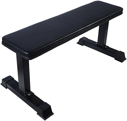 Product Cover AmazonBasics Flat Weight Workout Exercise Bench - 41 x 20 x 11 Inches, Black