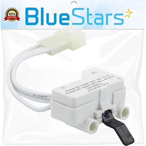 Product Cover Ultra Durable 3406107 Dryer Door Switch Replacement part by Blue Stars - Exact fit for Whirlpool & Kenmore Dryers - Replaces 3406109 3405100 3405101 3406100 3406101