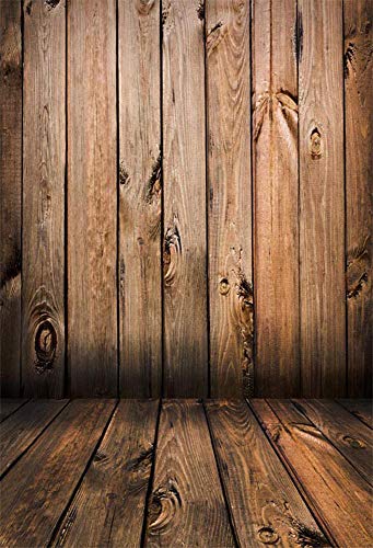 Product Cover Mehofoto Seamless Vinyl Photo Backdrop Vintage Wood Photography Background Red Wood Backdrop 5×7ft