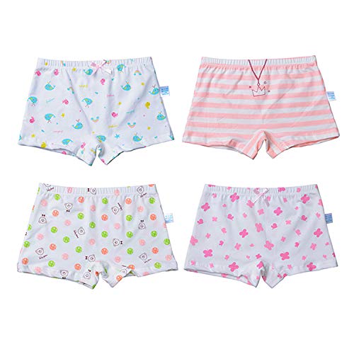 Product Cover Organic Cotton Boxer Briefs Underwear Set Girls Kids Size 2-12 Years
