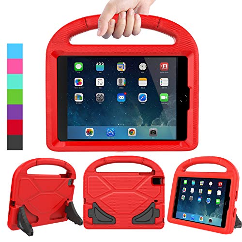 Product Cover LEDNICEKER Kids Case for iPad Mini 1 2 3 4 5 - Light Weight Shock Proof Handle Friendly Convertible Stand Kids Case for iPad Mini, Mini 5 (2019), Mini 4, iPad Mini 3rd Gen, Mini 2 -Red