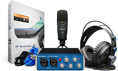 Product Cover PreSonus AudioBox 96 Studio USB 2.0 Recording Bundle with Interface, Headphones, Microphone and Studio One software