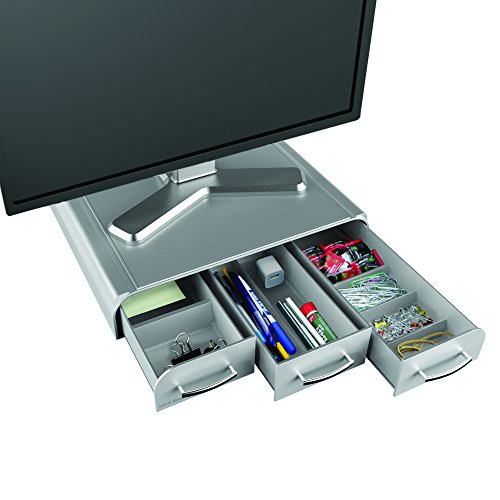 Product Cover Mind Reader PC, Laptop, IMAC Monitor Stand and Desk Organizer, Silver