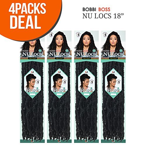 Product Cover Bobbi Boss Synthetic Hair Crochet Braids African Roots Braid Collection Nu Locs 18