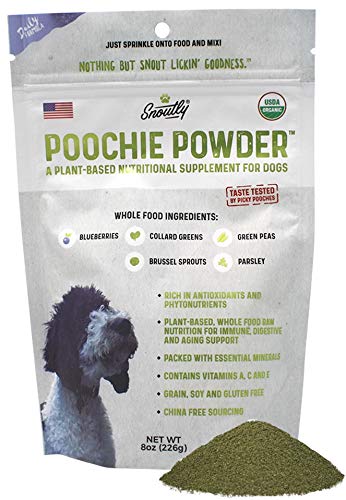 Product Cover Organic Dog Supplement & Multivitamin | Poochie Powder - Human Grade Superfoods, Essential Vitamins & Minerals, Disease Fighting Antioxidants for Daily Health, Digestive, Coat & Immune Support (8oz)