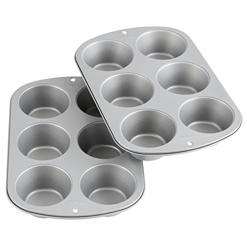 Product Cover Wilton Recipe Right Non-Stick 6 Cup Jumbo Muffin Pan, Set of 2