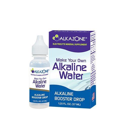 Product Cover Alkazone Make Your Own Alkaline Water | 1 Pack Makes 20 Gallon of Alkaline Water | Alkaline Booster Drop | Single Pack 1.25 Oz |