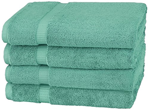 Product Cover Pinzon Organic Cotton Bath Towel, Set of 4, Mineral Green