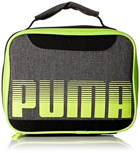 Product Cover PUMA Boys' Little Backpacks and Lunch Boxes, Gray/Yellow, Youth