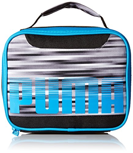 Product Cover PUMA Boys' Little Backpacks and Lunch Boxes, Gray/Blue, Youth