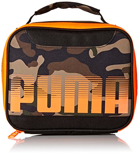 Product Cover PUMA Boys' Little Backpacks and Lunch Boxes, Black/Camo, Youth