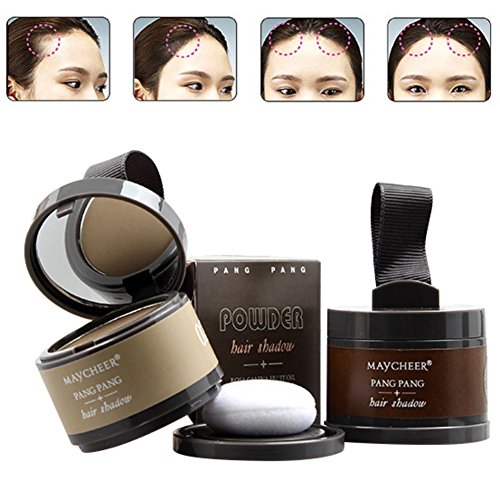 Product Cover Hanyia Hairline powder Hair Line Modified Shadow Powder Hair Color with Mirror & Puff Hairline Contour Concealer Bronzer Highlighter 1 Bottle