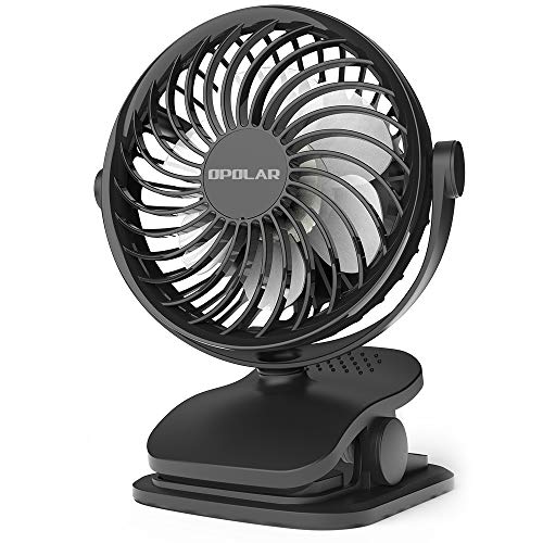 Product Cover OPOLAR Battery Operated Fan, Clip on and Desk Fan, Personal Portable Fan with 4 Speeds, Rechargeable, 360 Degree Rotation, 2200mAh Battery, Powerful Wind for Outdoor Activity, Office