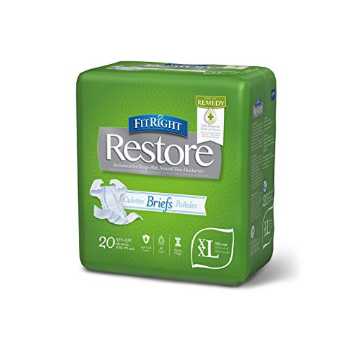 Product Cover FitRight Restore Adult Briefs with Tabs, Heavy Absorbency, XX-Large, 60