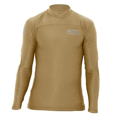 Product Cover RYNOSKIN: Bug Repellent Clothing for Camping, Hunting, Fishing & Outdoors, Bug Bite Free Clothes, All Natural Bug Repellent & Mosquito Bracelet Alternative, Safari Must Have - Shirt, Tan, Large